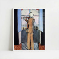 Violinist at the Window (1917-18) by Henri Matisse – Art Print - Art print in white frame