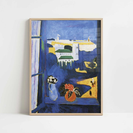 Window at Tangier (1912-13) by Henri Matisse – Art Print - Art print in oak frame