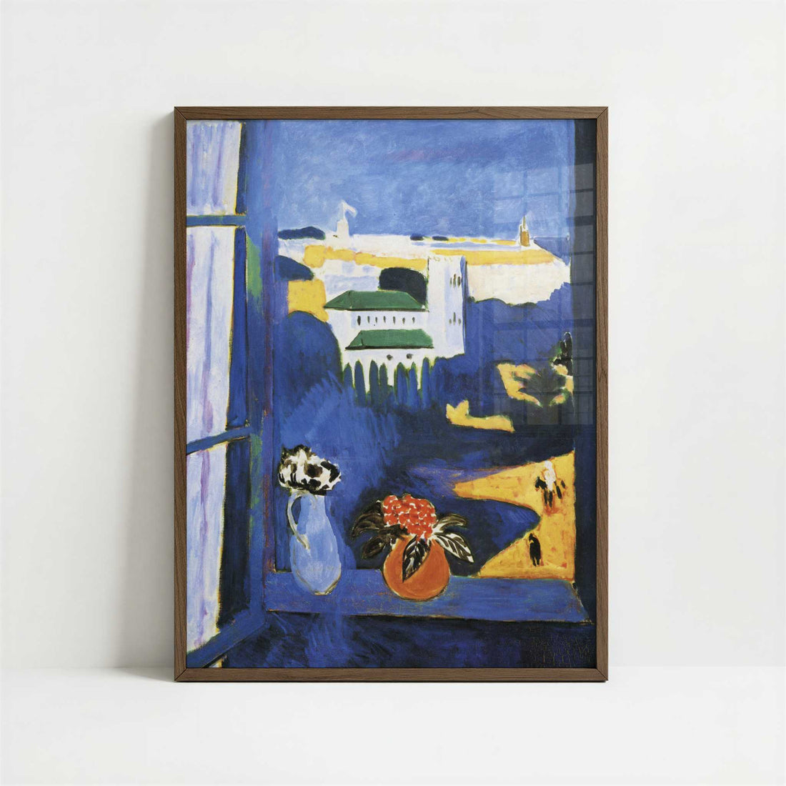 Window at Tangier (1912-13) by Henri Matisse – Art Print - Art print in dark wood frame