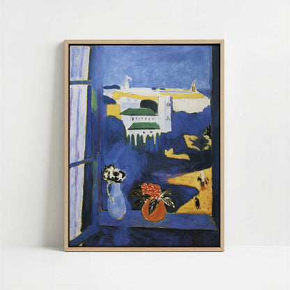 Framed Canvas - Framed canvas in oak color frame