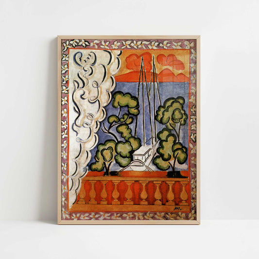 Window in Tahiti (1935-6) by Henri Matisse – Art Print - Art print in oak frame