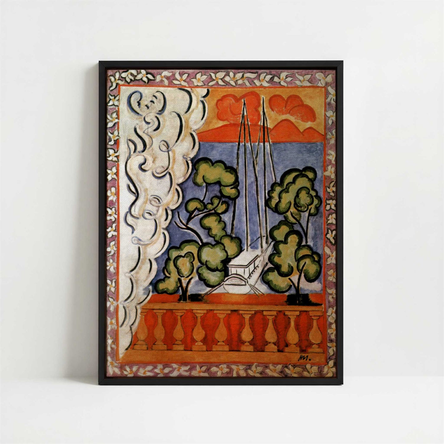 Framed Canvas - Framed canvas in black frame
