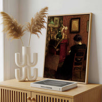 Framed Canvas - Framed canvas in a stylish interior setting