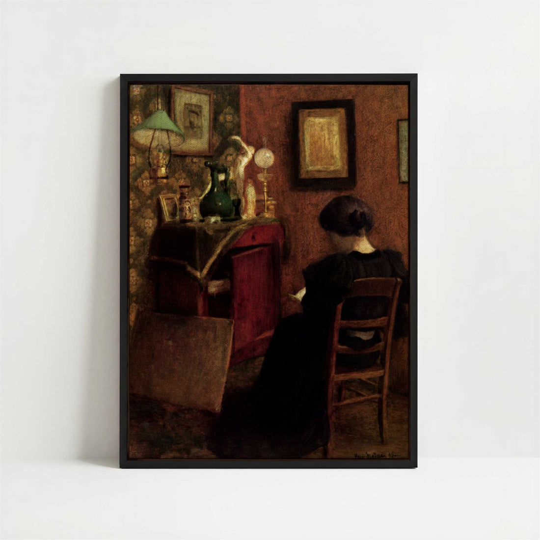 Framed Canvas - Framed canvas in black frame