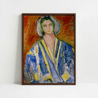 Framed Canvas - Framed canvas in dark wood color frame