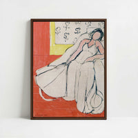 Framed Canvas - Framed canvas in dark wood color frame