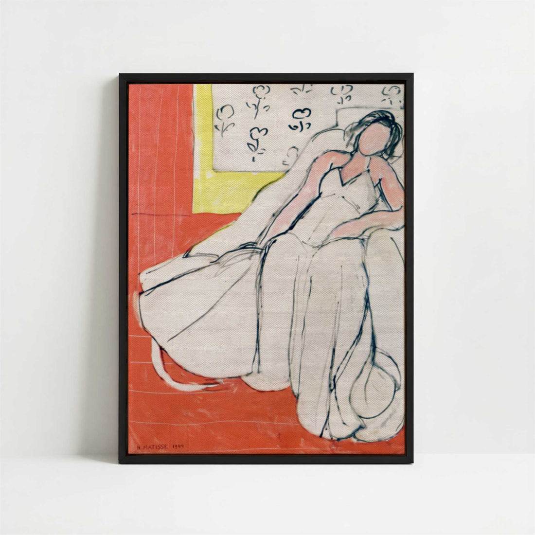 Framed Canvas - Framed canvas in black frame