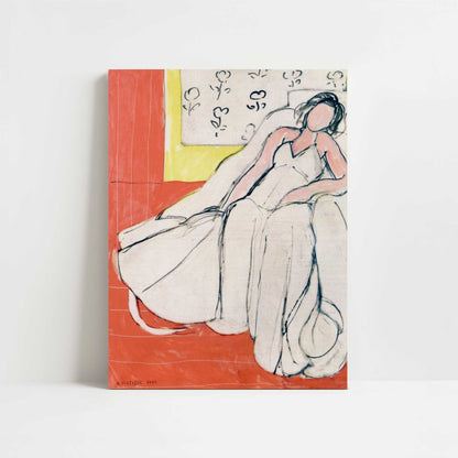 Woman in a White Coat (1944) by Henri Matisse – Art Print - Unframed art print