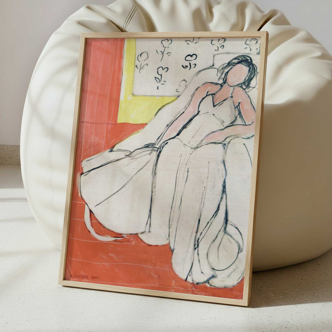 Woman in a White Coat (1944) by Henri Matisse – Art Print - Interior inspiration
