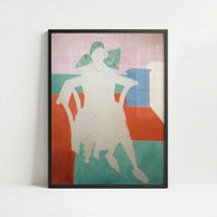 Woman with a Madras Hat (1929) by Henri Matisse – Art Print - Art print in black frame