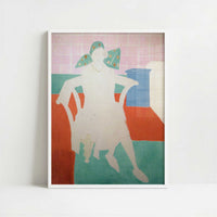 Woman with a Madras Hat (1929) by Henri Matisse – Art Print - Art print in white frame