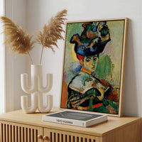 Framed Canvas - Framed canvas in a stylish interior setting