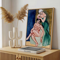 Framed Canvas - Framed canvas in a stylish interior setting