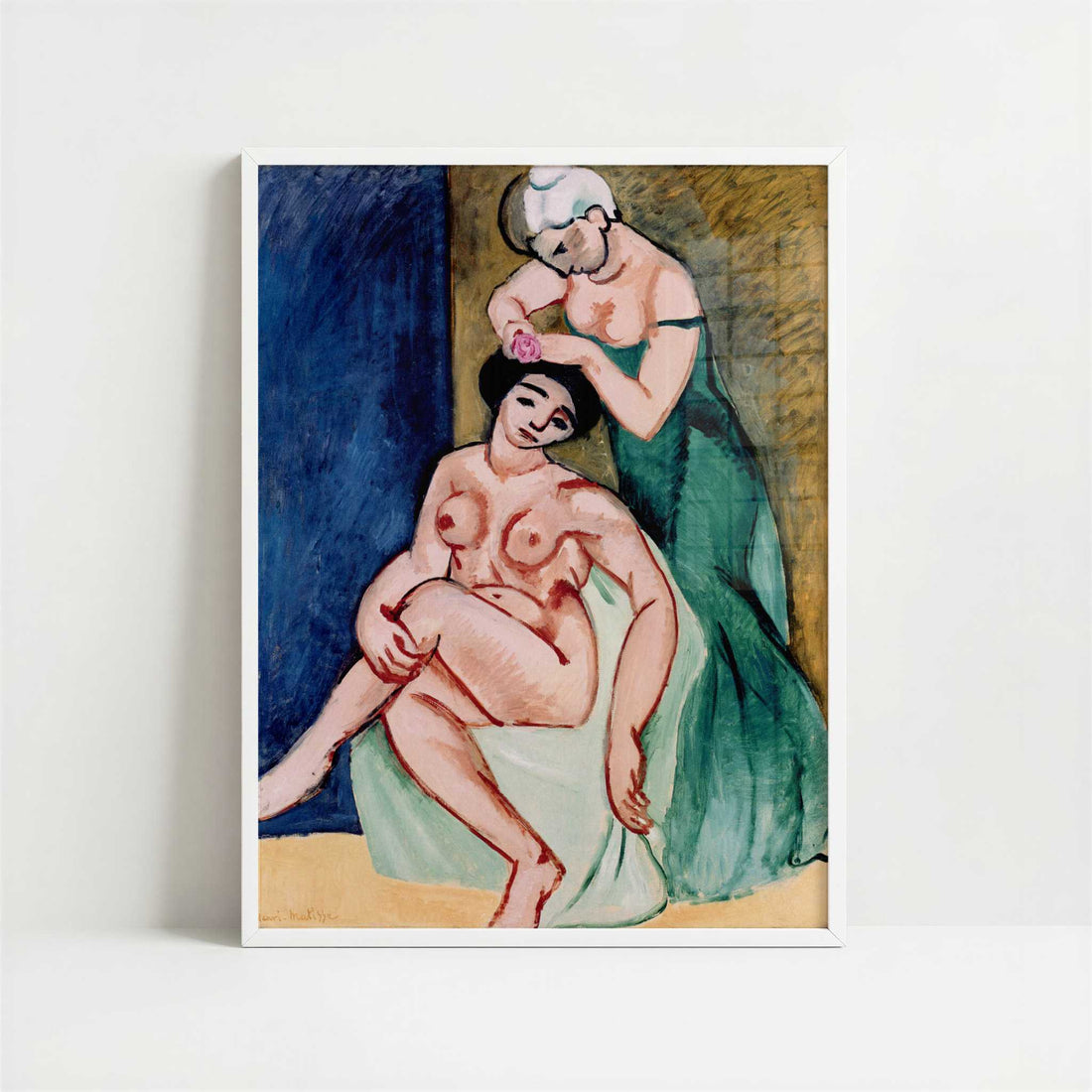 Women at their Toilet (1907) by Henri Matisse – Art Print - Art print in white frame