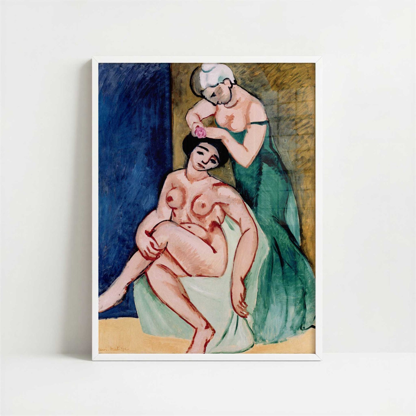 Women at their Toilet (1907) by Henri Matisse – Art Print - Art print in white frame