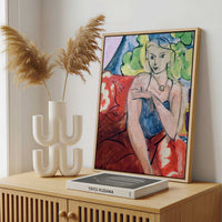 Framed Canvas - Framed canvas in a stylish interior setting