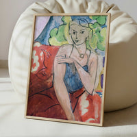 Young Girl Seated (1936) by Henri Matisse – Art Print - Interior inspiration