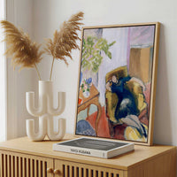 Framed Canvas - Framed canvas in a stylish interior setting