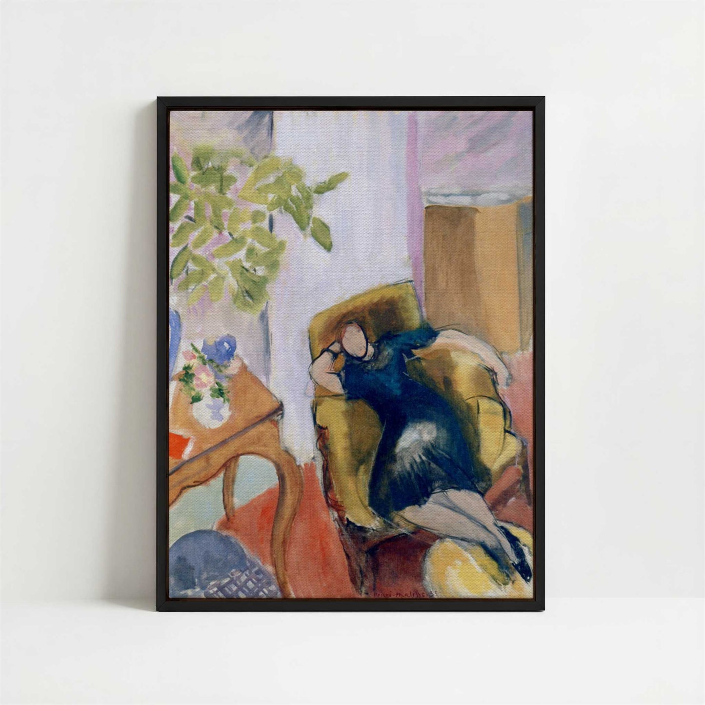 Framed Canvas - Framed canvas in black frame