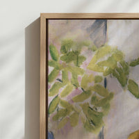 Framed Canvas - Close-up detail and texture of the framed canvas