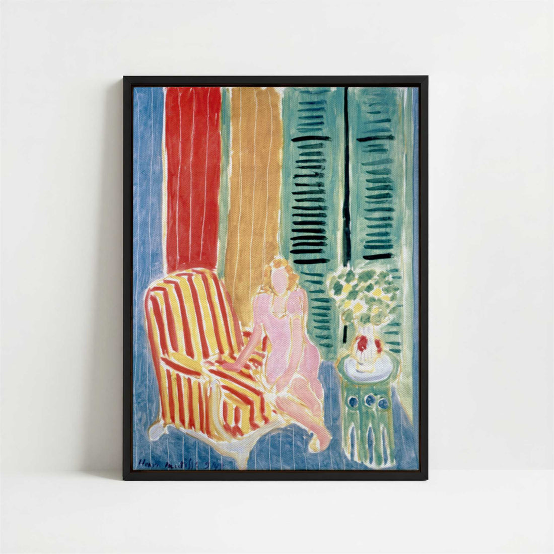 Framed Canvas - Framed canvas in black frame