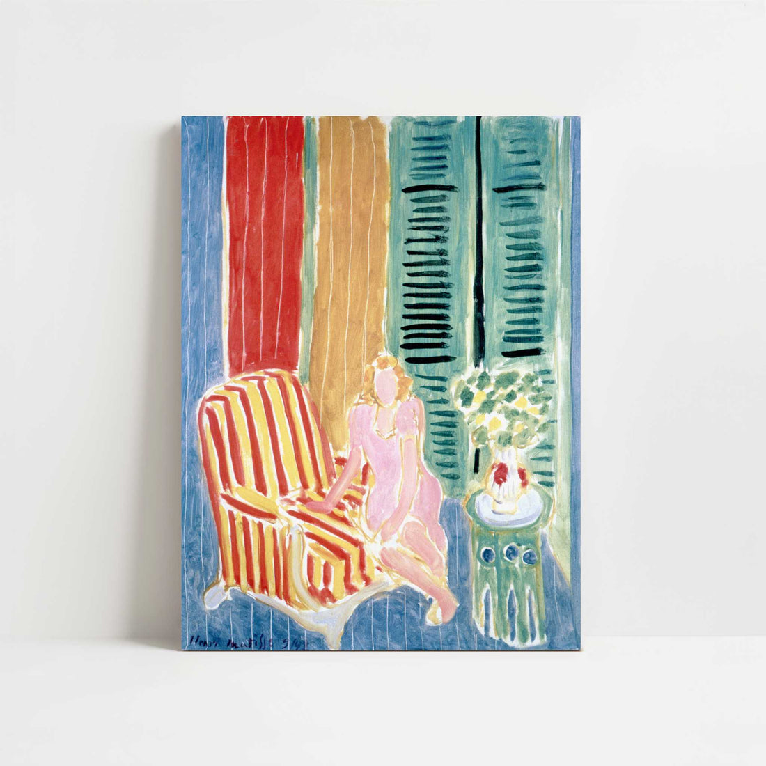 Young Woman in a Pink Dress (1942) by Henri Matisse – Art Print - Unframed art print