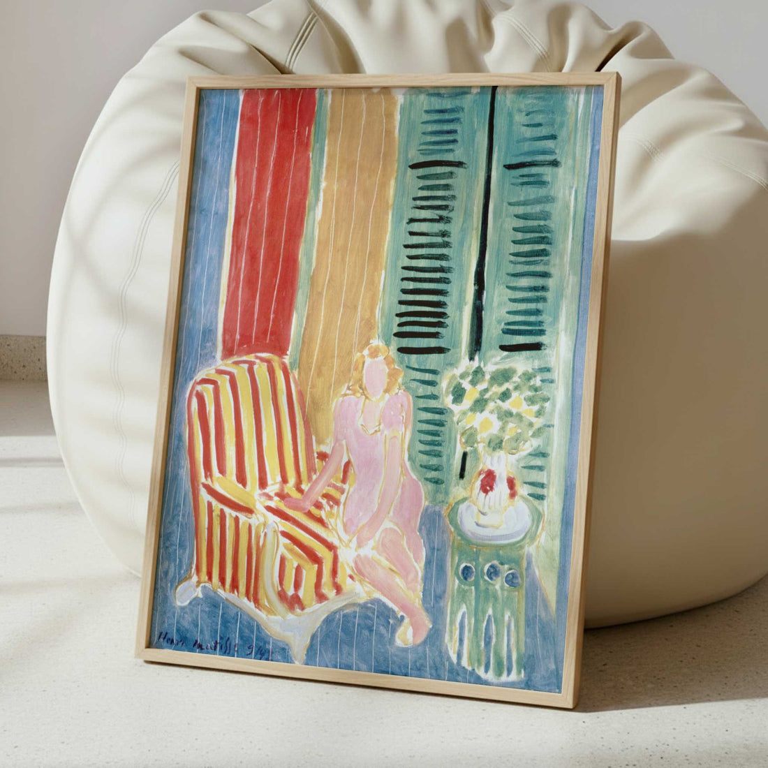 Young Woman in a Pink Dress (1942) by Henri Matisse – Art Print - Interior inspiration