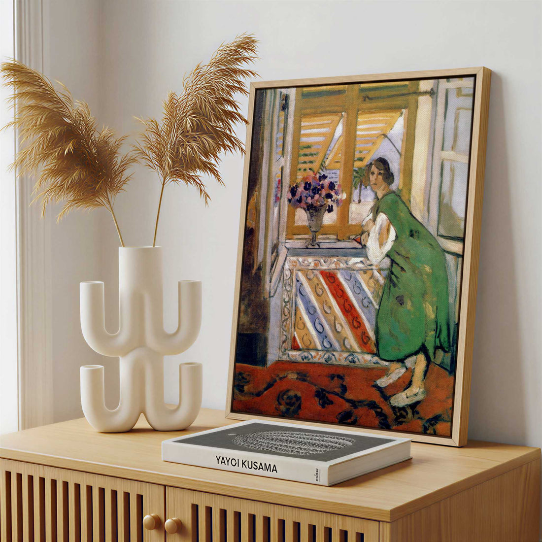 Framed Canvas - Framed canvas in a stylish interior setting