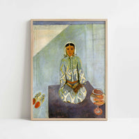 Zorah on the Terrace (1912) by Henri Matisse – Art Print - Art print in oak frame