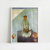 Zorah on the Terrace (1912) by Henri Matisse – Art Print - Art print in white frame