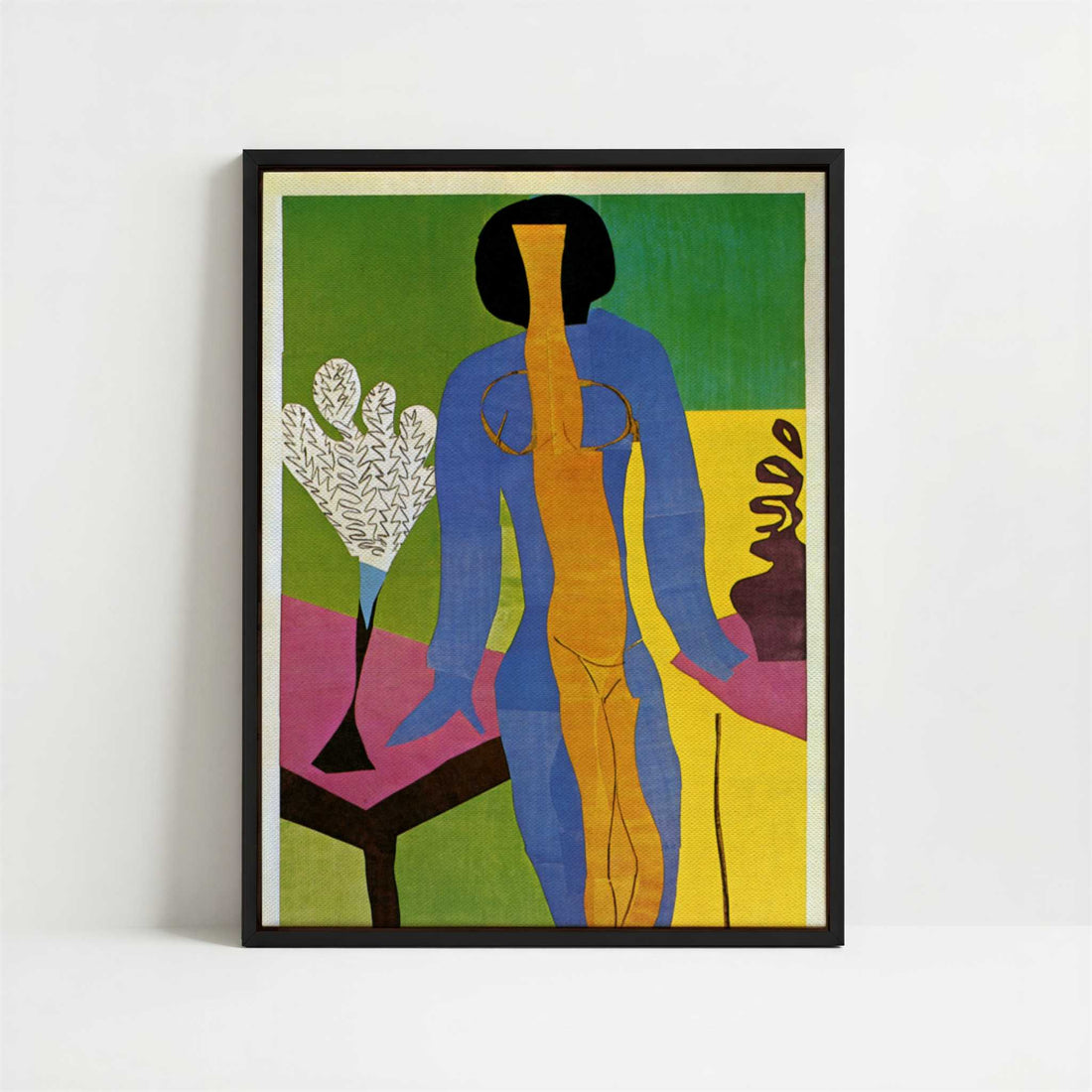 Framed Canvas - Framed canvas in black frame
