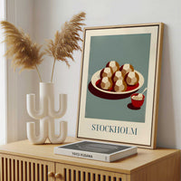 Framed Canvas - Framed canvas in a stylish interior setting