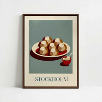 Framed Canvas - Framed canvas in dark wood color frame