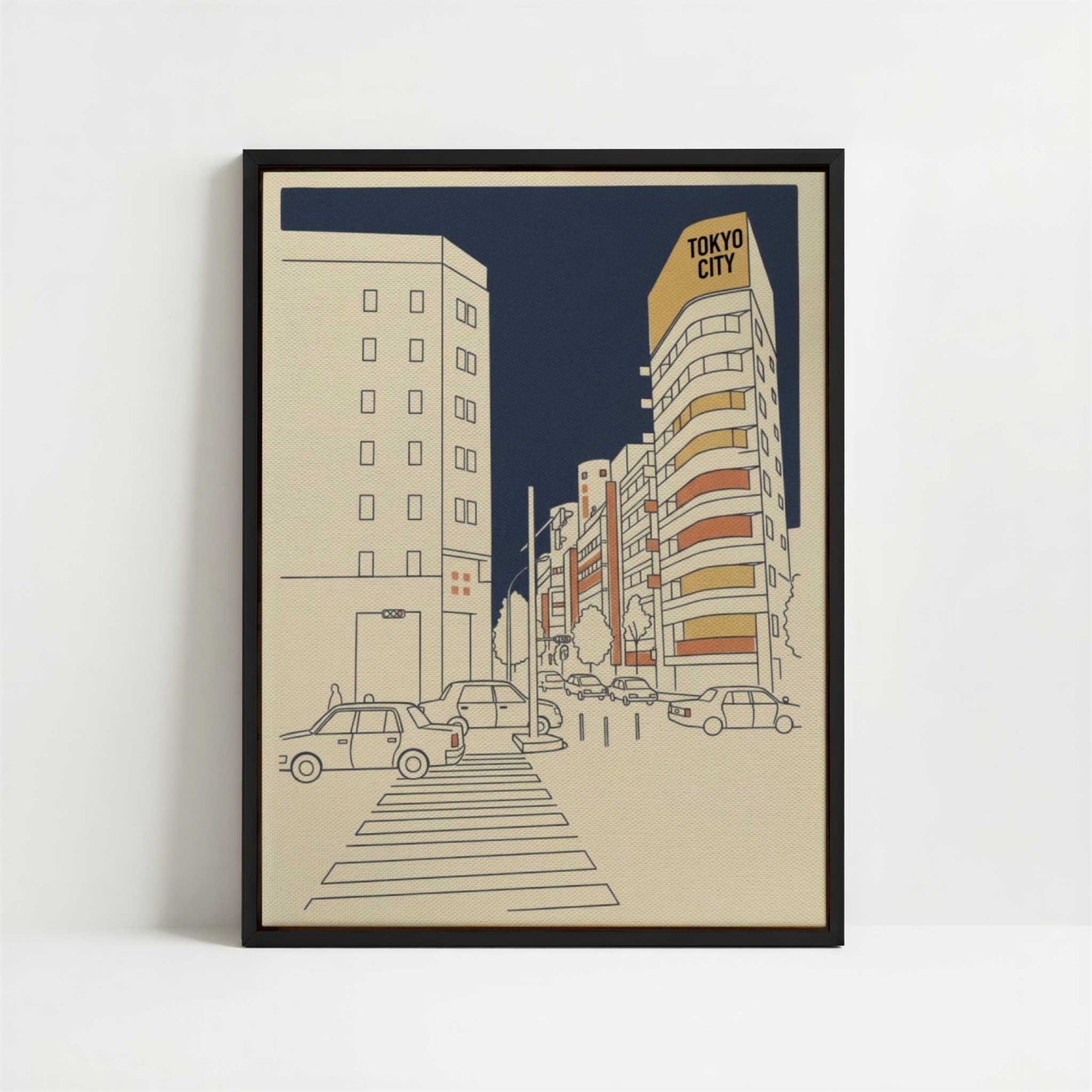 Framed Canvas - Framed canvas in black frame