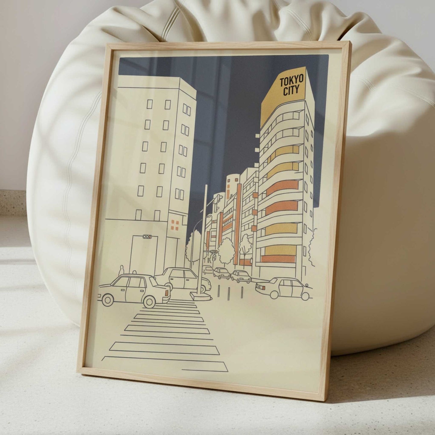 Midnight Geometry at Tokyo’s Streets - Art Print - Interior inspiration