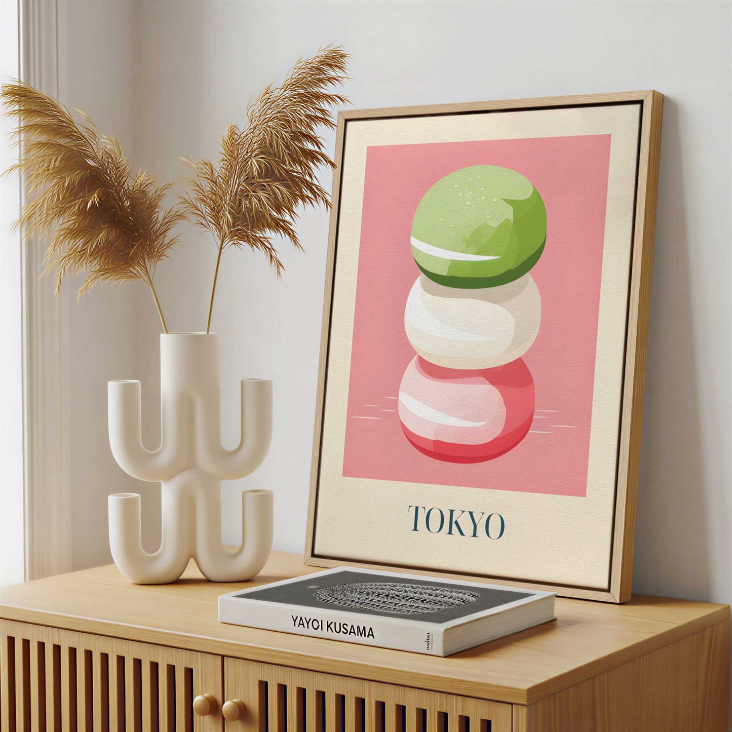 Framed Canvas - Framed canvas in a stylish interior setting
