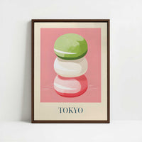 Framed Canvas - Framed canvas in dark wood color frame
