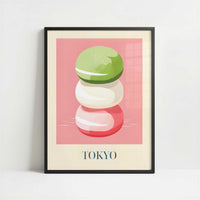 Mochi from Tokyo, Japan - Art Print - Art print in black frame