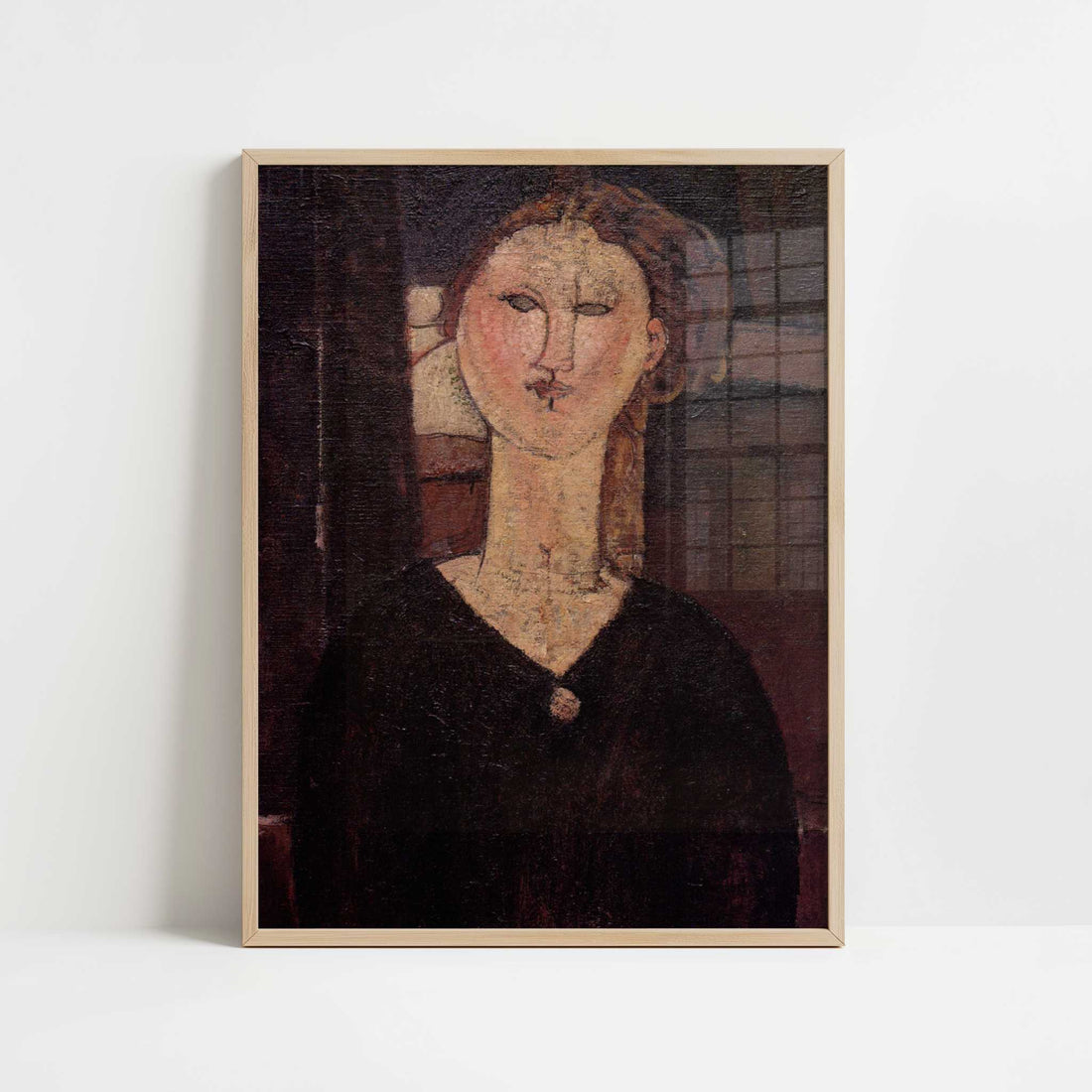 Antonia (c.1915) by Amedeo Modigliani – Art Print - Art print in oak frame