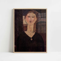 Antonia (c.1915) by Amedeo Modigliani – Art Print - Art print in oak frame
