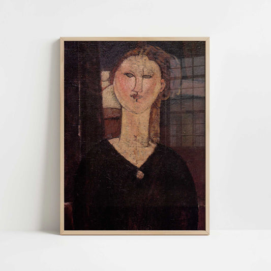Antonia (c.1915) by Amedeo Modigliani – Art Print - Art print in oak frame