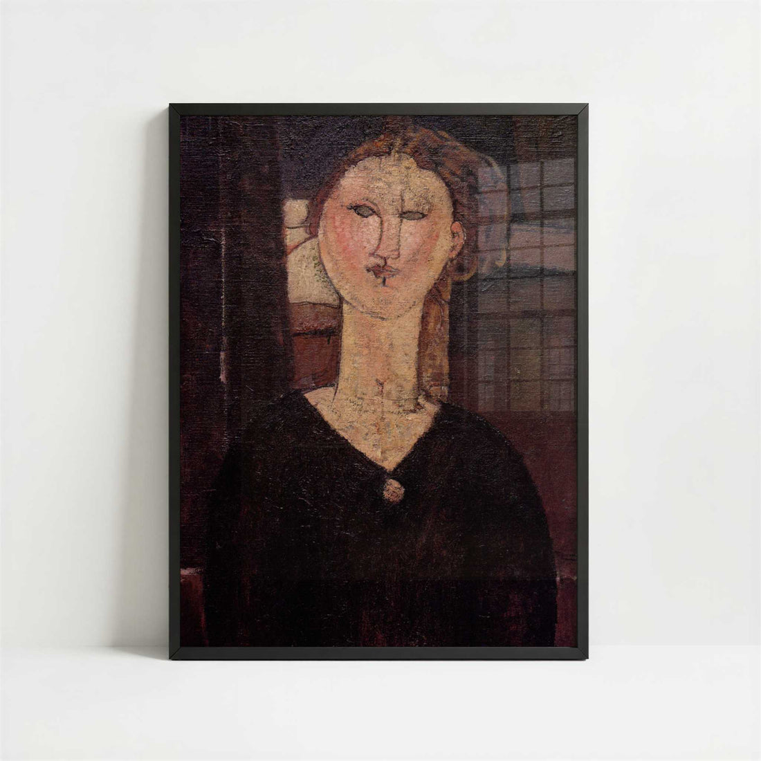 Antonia (c.1915) by Amedeo Modigliani – Art Print - Art print in black frame