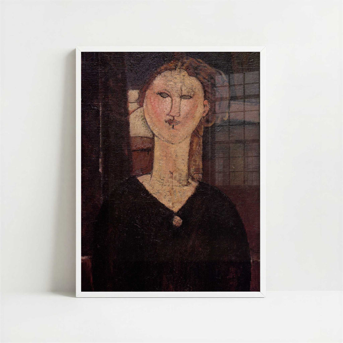 Antonia (c.1915) by Amedeo Modigliani – Art Print - Art print in white frame