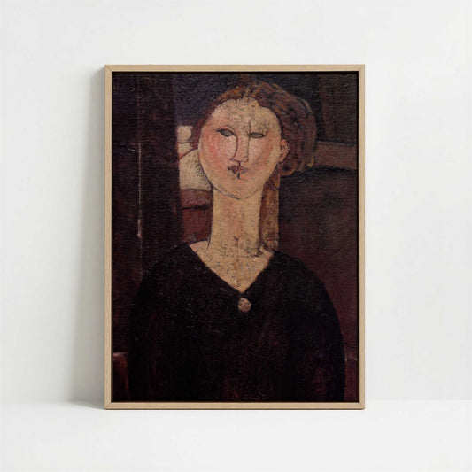 Framed Canvas - Framed canvas in oak color frame