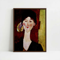 Framed Canvas - Framed canvas in dark wood color frame