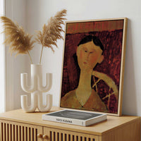 Framed Canvas - Framed canvas in a stylish interior setting