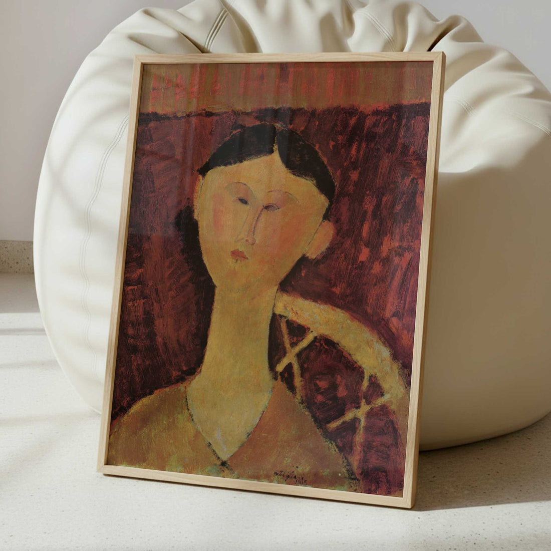 Beatrice Hastings (c.1915) by Amedeo Modigliani – Art Print - Interior inspiration