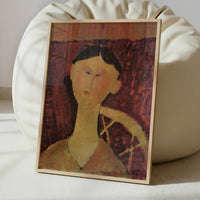 Beatrice Hastings (c.1915) by Amedeo Modigliani – Art Print - Interior inspiration