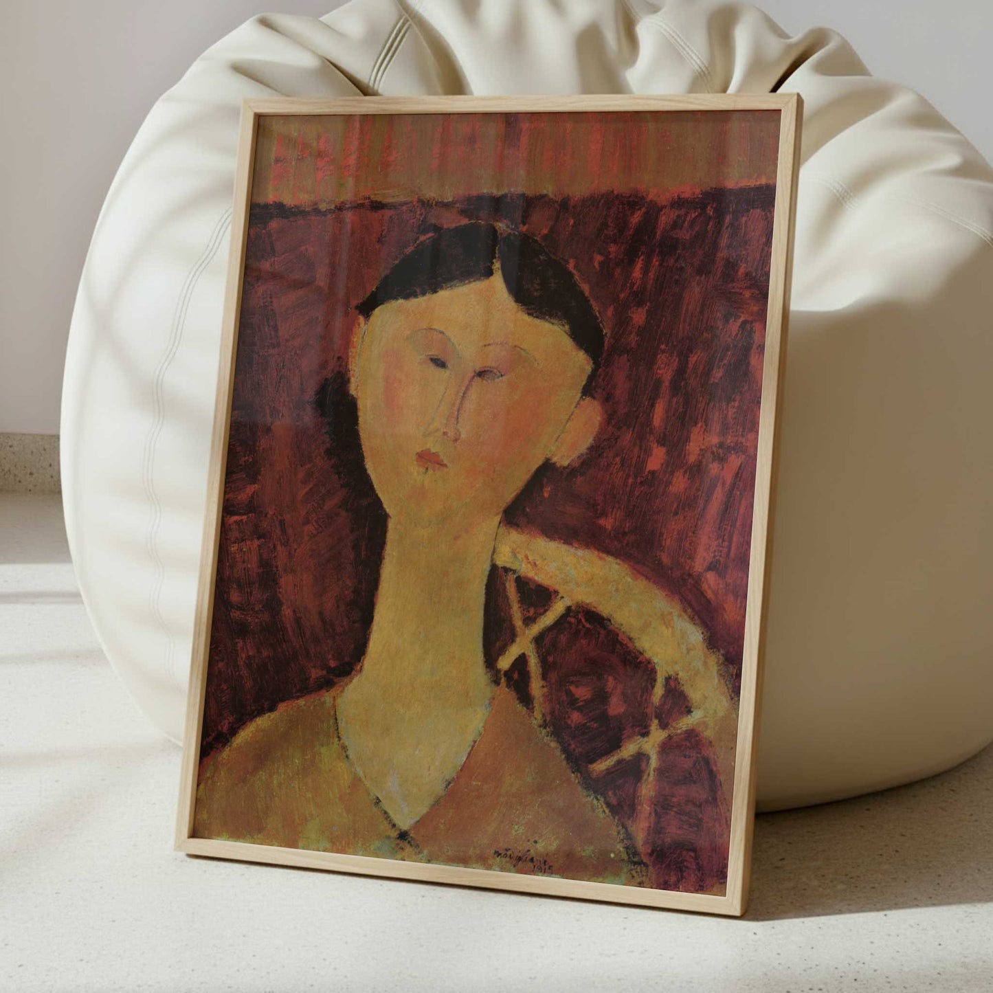 Beatrice Hastings (c.1915) by Amedeo Modigliani – Art Print - Interior inspiration