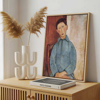 Framed Canvas - Framed canvas in a stylish interior setting